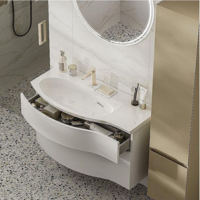 Раковина Kerama Marazzi Riva 100 L RV.wb.100Lh Белая глянцевая