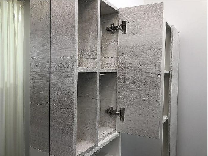 Зеркало со шкафом Comforty Прага 120 00004136262 Дуб белый