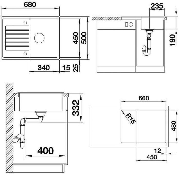 Кухонная мойка Blanco Zia 45S Compact 524730 Кофе