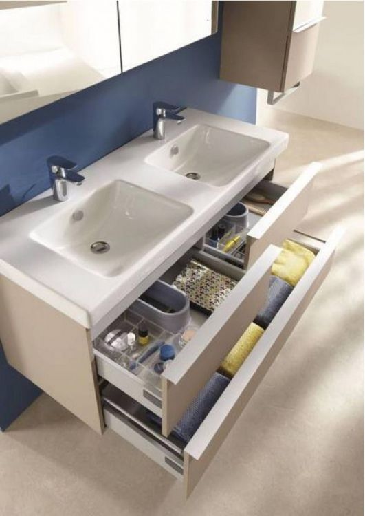 Тумба под раковину Jacob Delafon Odeon Up 135 см EB997-E71 серый дуб