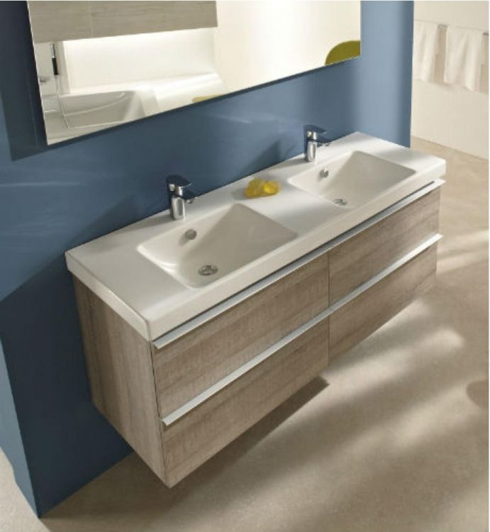 Тумба под раковину Jacob Delafon Odeon Up 135 см EB997-E71 серый дуб