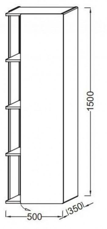 Колонна подвесная Jacob Delafon Terrace 150x50 левая EB1179G-S24 жасмин сатин Колонна подвесная Jacob Delafon Terrace 150x50 левая EB1179G-S24 жасмин сатин