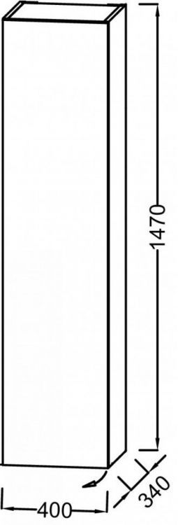 Шкаф-пенал Jacob Delafon 40 см EB1850G-E10, квебекский дуб