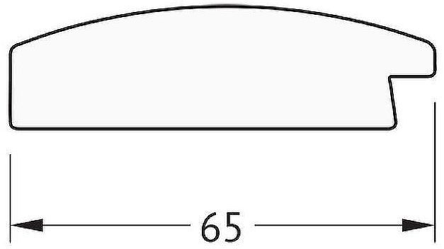 Зеркало Evoform Definite 116х66 BY 1089 в багетной раме - Орех 65