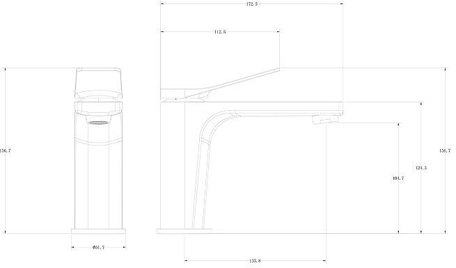 Смеситель для раковины Wonzon & Woghand WW-XH-013-MW цвет Белый матовый Смеситель для раковины Wonzon & Woghand WW-XH-013-MW цвет Белый матовый