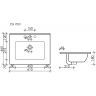 Умывальник CERAMICANOVA Element накладной прямоугольный (цвет Черный Матовый) CN7001MB