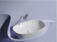 Умывальник CERAMICANOVA Element чаша накладная овальная (цвет Белый Матовый) CN6049MW