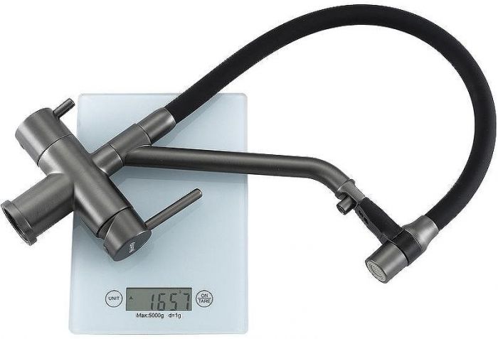 Смеситель для кухни Gappo G4398-89 Оружейная сталь Черный