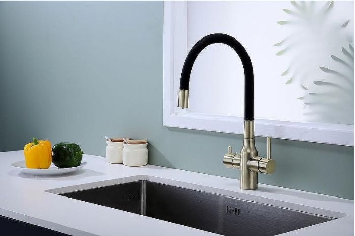 Смеситель для кухни Paulmark Salix Sa213419-BR Бронза