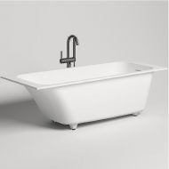 Ванна из искусственного камня Salini Orlanda Kit 180х80 102122M Белая матовая