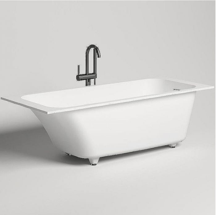 Ванна из искусственного камня Salini Orlanda Kit 180х80 102122M Белая матовая