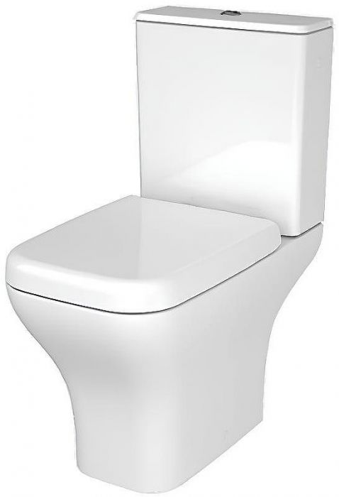 Унитаз компакт Vitra Polar Open-Back 9843B003-7201 с бачком и сиденьем Микролифт