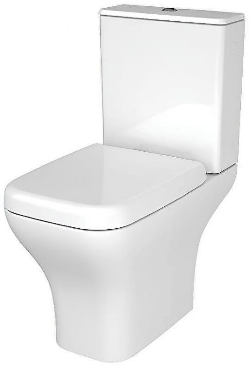 Унитаз компакт Vitra Polar Open-Back 9843B003-7201 с бачком и сиденьем Микролифт