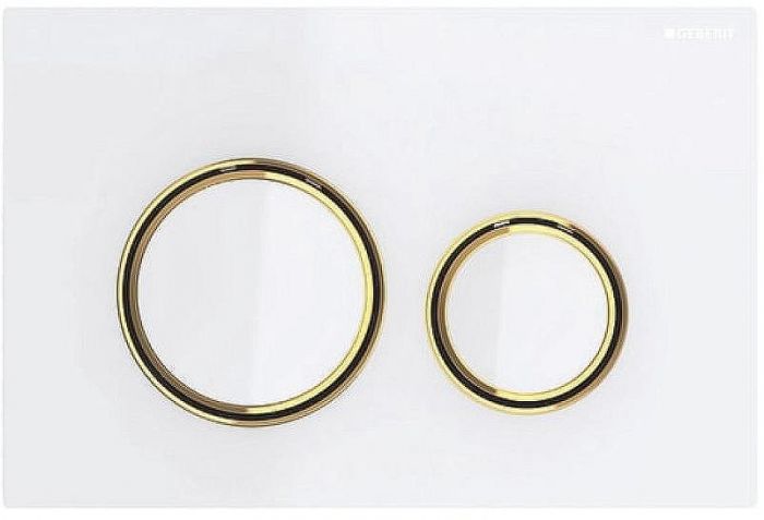 Клавиша смыва Geberit Sigma 21 115.652.SI.1 Белая Латунь