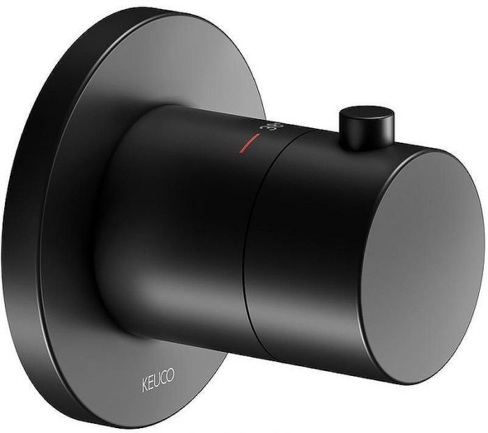 Душевая система Keuco IXMO 59602 370001 с термостатом Черная матовая