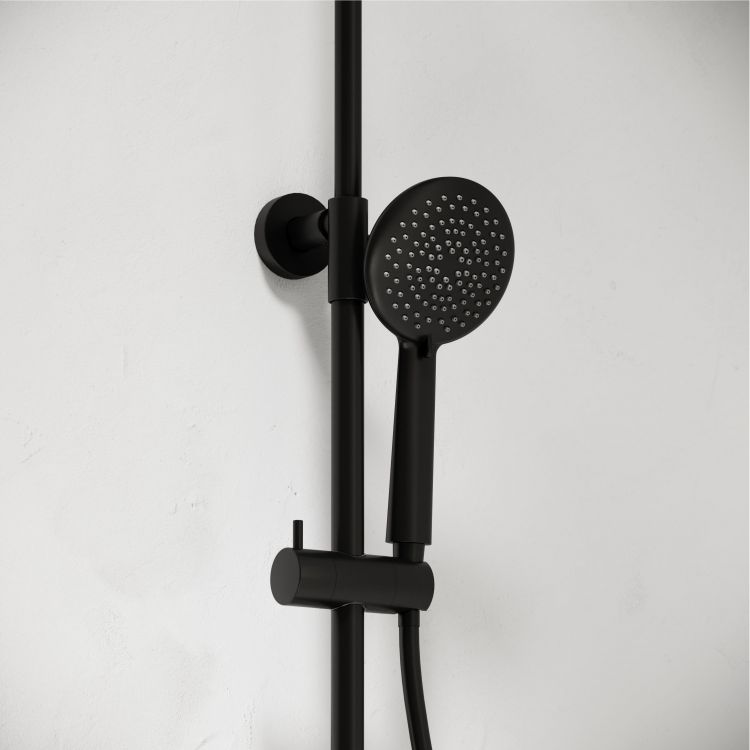 Душевая система Sancos Game с термостатом черный матовый,SC3001LMB Душевая система Sancos Game с термостатом черный матовый,SC3001LMB