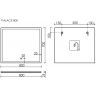 Зеркало SANCOS с подсветкой Palace, 800х700, PA800