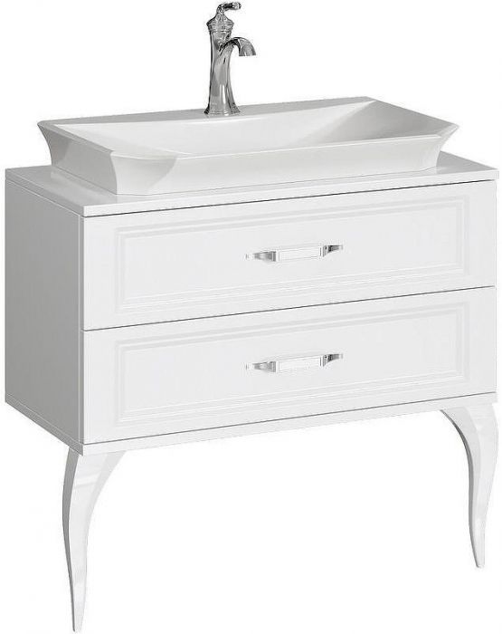Тумба под раковину Aqwella 5 Stars La Donna 85 LAD0108W Белая