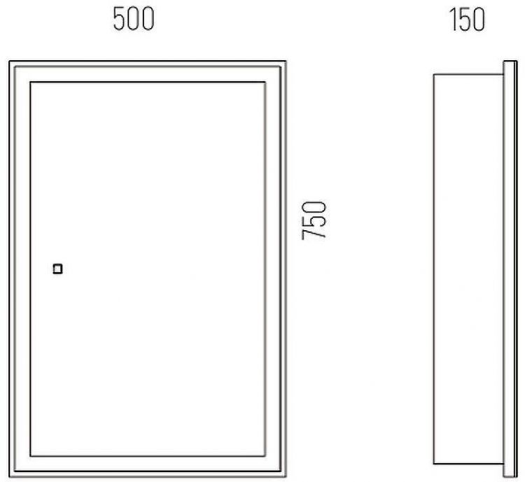 Зеркальный шкаф Corozo Толедо 50/С SD-00001391 с подсветкой Белый