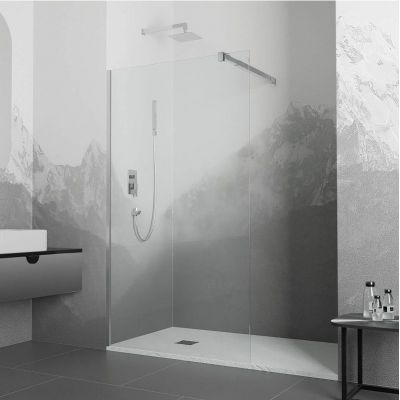 Душевая перегородка RGW Walk In WA-001 90 351000109-11 профиль Хром стекло прозрачное