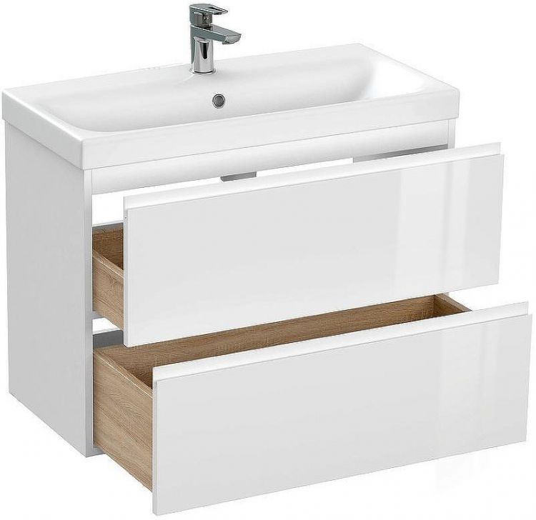 Тумба под раковину Cersanit Moduo Slim 80 64126 подвесная Белая