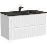 Тумба подвесная SANCOS Snob R 890х445х500, c двумя ящиками оснащенными доводчиками, Bianco,SNR90W