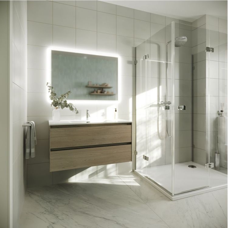 Тумба подвесная SANCOS под раковину Cento, карпатская ель 990х450х500, CN100KE