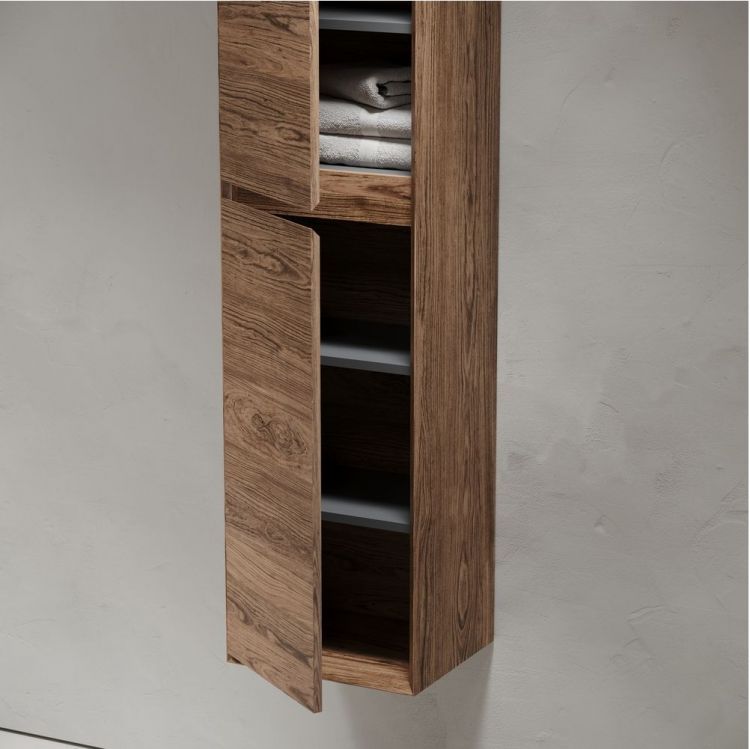 Шкаф-пенал SANCOS Marmi 2.0 подвесной, дуб чарльстон 350х300х1600, PMR35ECH