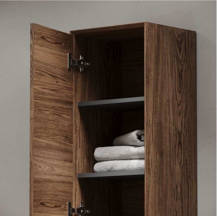 Шкаф-пенал SANCOS Marmi 2.0 подвесной, дуб чарльстон 350х300х1600, PMR35ECH