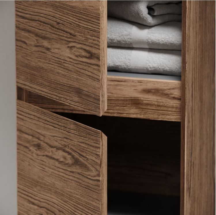 Шкаф-пенал SANCOS Marmi 2.0 подвесной, дуб чарльстон 350х300х1600, PMR35ECH