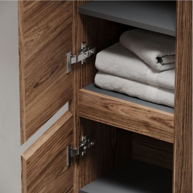 Шкаф-пенал SANCOS Marmi 2.0 подвесной, дуб чарльстон 350х300х1600, PMR35ECH