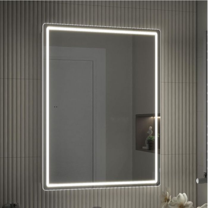 Зеркальный шкаф Vigo Geometry Comfort 60 220 с подсветкой цвет Белый