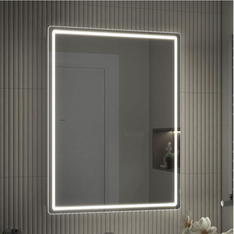 Зеркальный шкаф Vigo Geometry Comfort 60 220 с подсветкой цвет Белый