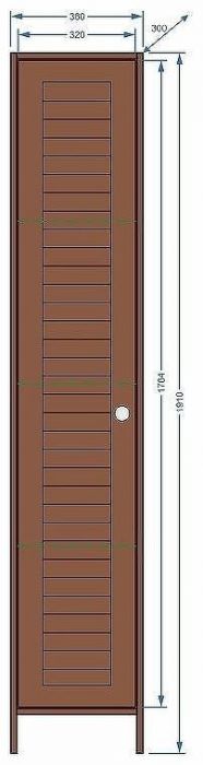 Шкаф пенал Stella Polar Монтоне 36 SP-00000159 Венге