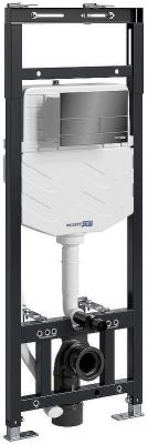 Инсталляция WasserKRAFT Alme 15TLT.010.ME.PB04 для унитаза с клавишей смыва Черный глянец