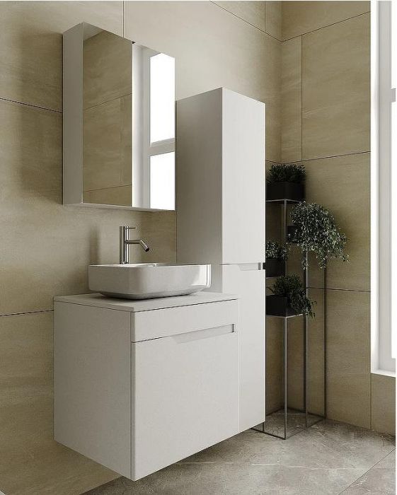 Тумба под раковину VIANT Куба 57 VKUB57N-T1STP подвесная Белая