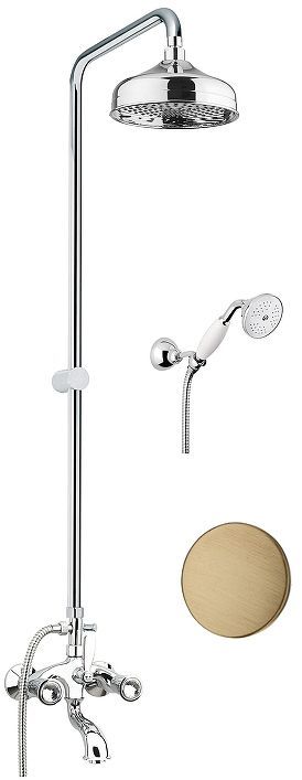 Душевая система Fiore Venere Sky 13ZZ0615 цвет Бронза