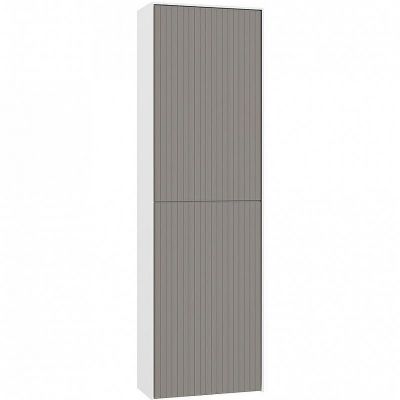 Шкаф пенал Orka Cube 40 3000367 подвесной Бежевый матовый Белый