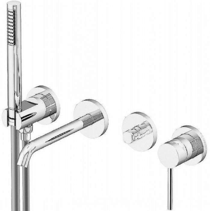 Смеситель для ванны Gattoni Circle Two 9105/91BO Белый матовый