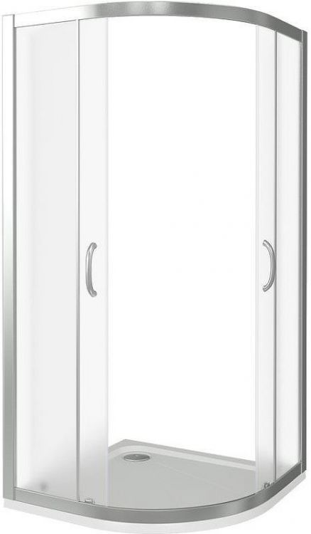 Душевой уголок Good Door Infinity R-100-G-CH 100x100 профиль Хром стекло Грейп