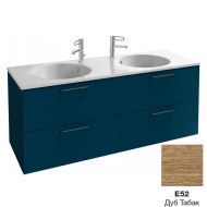 Тумба для комплекта 140 см Jacob Delafon Odeon Rive Gauche EB2526-R9-E52 дуб табак, ручки черные Тумба для комплекта 140 см Jacob Delafon Odeon Rive Gauche EB2526-R9-E52 дуб табак, ручки черные