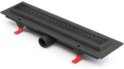 Душевой лоток Paini Harmony 450 CH450HC с решеткой Черный матовый