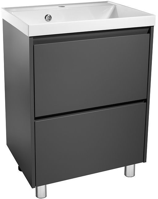 Тумба под раковину Stella Polar Борнео 60 SP-00001385 цвет Графит матовый