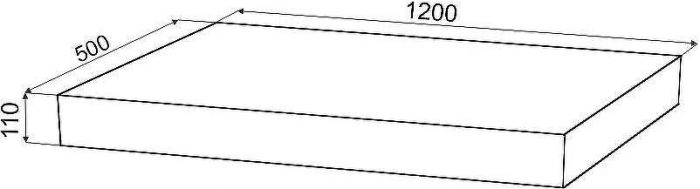 Комплект мебели для ванной STWORKI Ольборг 120 481991 подвесная Белая матовая Дуб карпентер