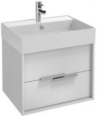 Тумба под раковину Jacob Delafon VIVIENNE, 60 см, 2 ящика, белая, EB1506-N18-N18
