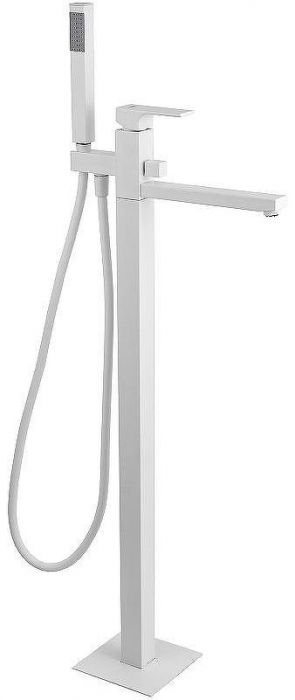 Смеситель для ванны Remer Absolute AU08BO Белый матовый