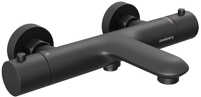 Смеситель для ванны Abelsberg Perfecta INF61101MB с термостатом цвет Вулканический черный Смеситель для ванны Abelsberg Perfecta INF61101MB с термостатом цвет Вулканический черный