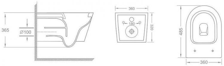 Унитаз Veconi Moro VMO-48TGr подвесной цвет Серый матовый с сиденьем Микролифт Унитаз Veconi Moro VMO-48TGr подвесной цвет Серый матовый с сиденьем Микролифт