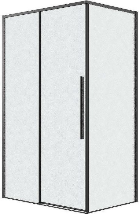 Душевой уголок Grossman Galaxy 110х80 120.K33.01.1180.21.02 профиль Черный матовый стекло шиншилла