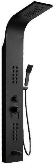 Душевая панель Ceruttispa Virginia BK CT9989 с гидромассажем Черная